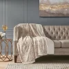 Animal Print Faux Fur Oversized Throw Blanket