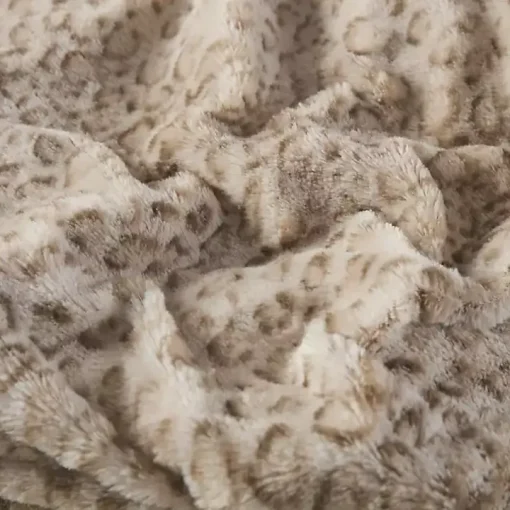 Animal Print Faux Fur Oversized Throw Blanket