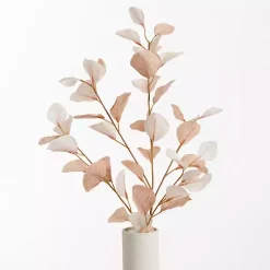 Antique Cream Eucalyptus Stems, Set of 2