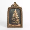 Antique Gold Winter Tree Framed Art Print