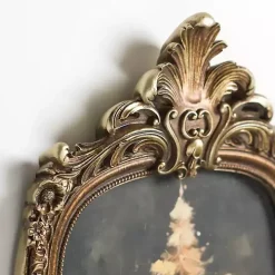 Antique Gold Winter Tree Framed Art Print