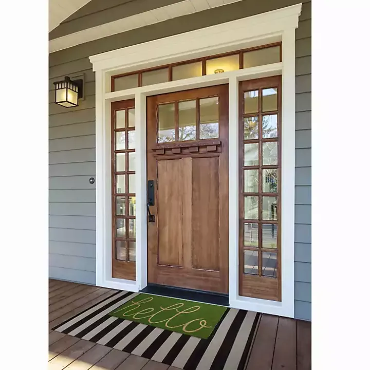 Apple Green Hello Doormat