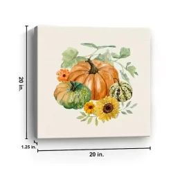 Autumn Pumpkin Patch Canvas Art Print