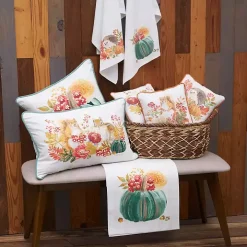 Autumn Squirrel and Chipmunk Lumbar Pillow