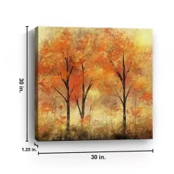 Autumn Trees Canvas Art Print, 30x30 in.