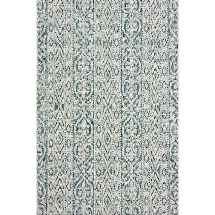 Azure Terrace Sun Shower Outdoor Area Rug, 7x9