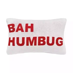 Bah Humbug Reversible Lumbar Pillow