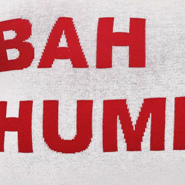 Bah Humbug Reversible Lumbar Pillow