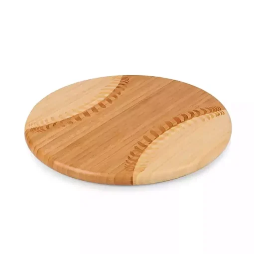 Bamboo Wood Baseball Serving Board