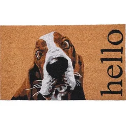 Basset Hound Hello Doormat
