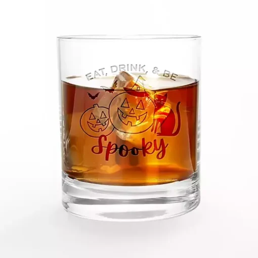 Be Spooky Halloween Whiskey Glasses, Set of 2
