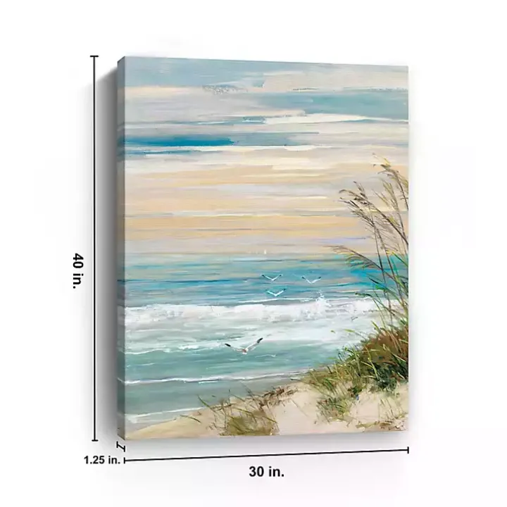 Beach at Dusk Canvas Art Print, 30x40 in.