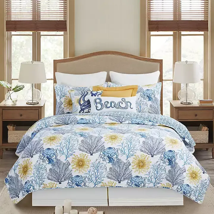 Beach Octopus Lumbar Pillow