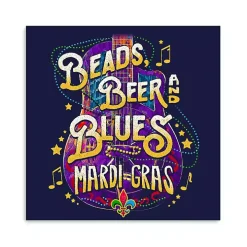 Beads, Beer, and Blues Canvas Art Print