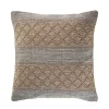 Beige Criss Cross Accent Pillow