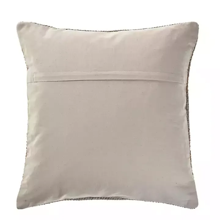 Beige Criss Cross Accent Pillow