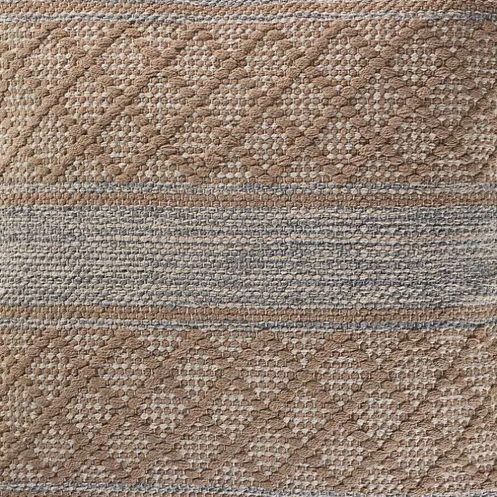 Beige Criss Cross Accent Pillow