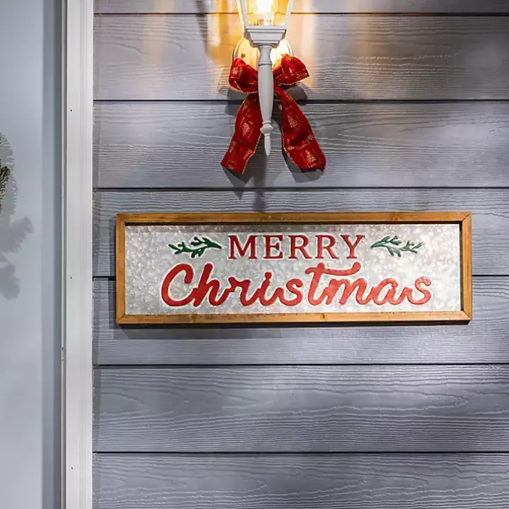 Believe and Merry Christmas Wall Plaques, Set of 2