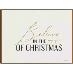 Believe in the Magic Framed Canvas Art Print