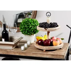 Birch Wood Tiered Tray