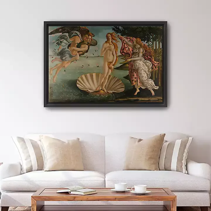 Birth of Venus Framed Canvas Art Print, 48x32 in.