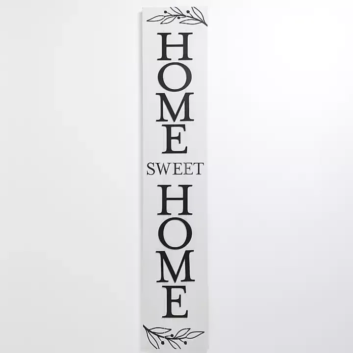 Black & White Home Sweet Home Porch Board