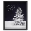 Black & White O Holy Night Framed Canvas Art Print