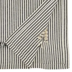 Black & White Striped Table Runner, 90 in.