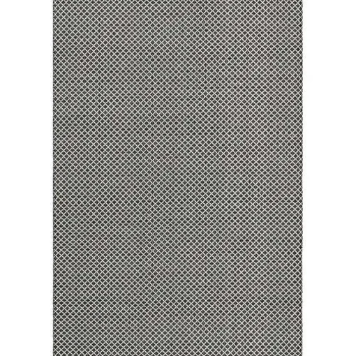 Black & White Trellis Indoor/Outdoor Rug, 6x9