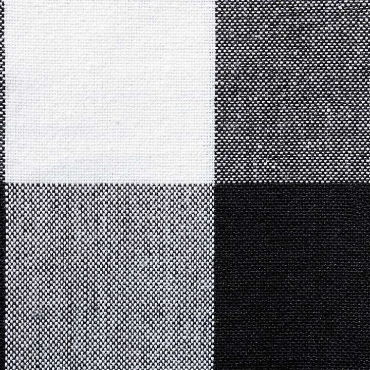 Black and White Buffalo Check Napkins, Set of 6