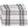 Black and White Classic Plaid Placemats, Set of 4