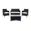 Black Box Wicker 4-pc. Outdoor Living Set