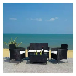 Black Box Wicker 4-pc. Outdoor Living Set