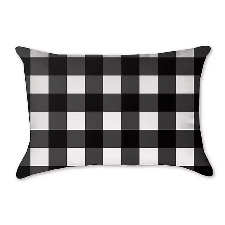 Black Buffalo Check Accent Pillow