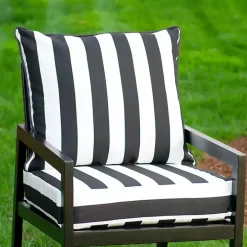 Black Cabana 2-pc. Outdoor Deep Seat Cushion