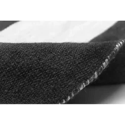 Black Cabana Stripe Indoor/Outdoor Area Rug, 3x5