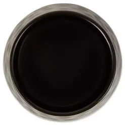 Black Dimpled Bamboo Canisters, Set of 2