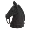 Black Horse Head Statue, 12 in.