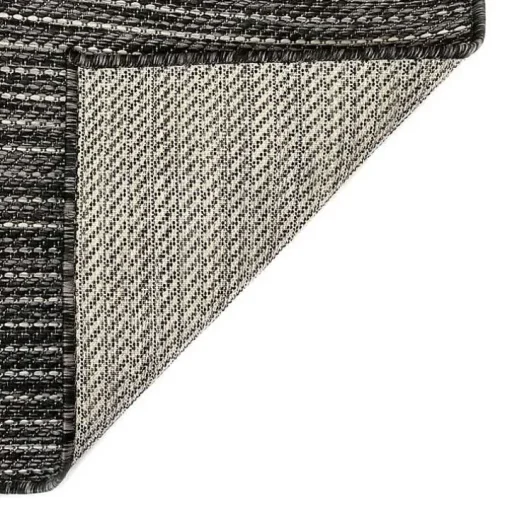 Black Intertwine Indoor/Outdoor Runner