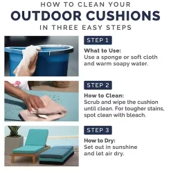 Black Leala Outdoor Chaise Cushion
