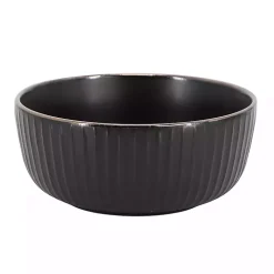 Black Leo Stoneware 16-pc. Dinnerware Set