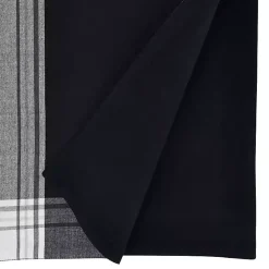 Black Long Stripe Bordered Table Runner, 72 in.