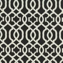 Black New Geometric Outdoor Chaise Cushion