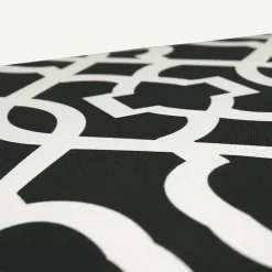 Black New Geometric Outdoor Chaise Cushion