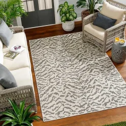 Black Ravello Outdoor Rug, 6x9