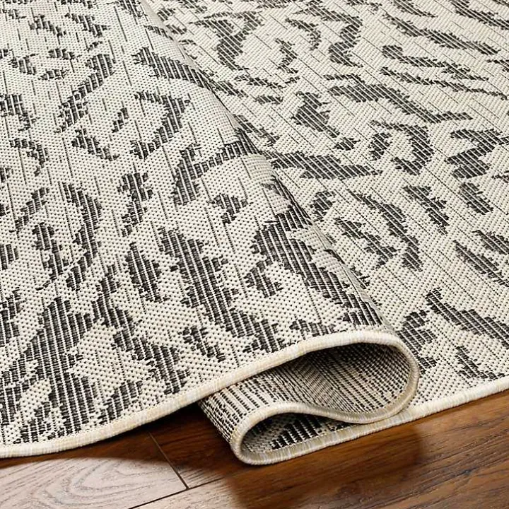 Black Ravello Outdoor Rug, 6x9