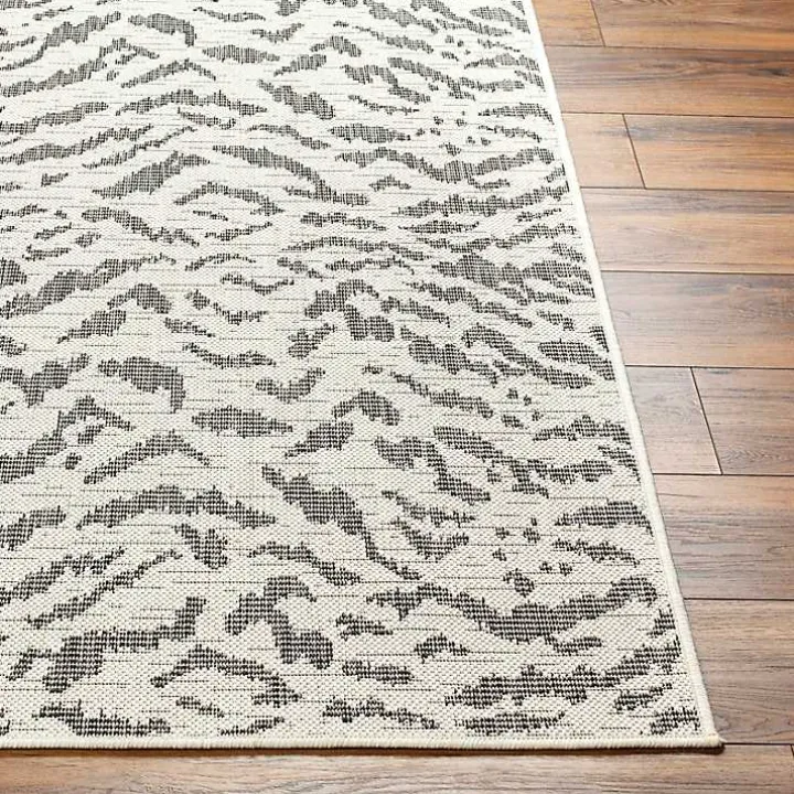 Black Ravello Outdoor Rug, 6x9