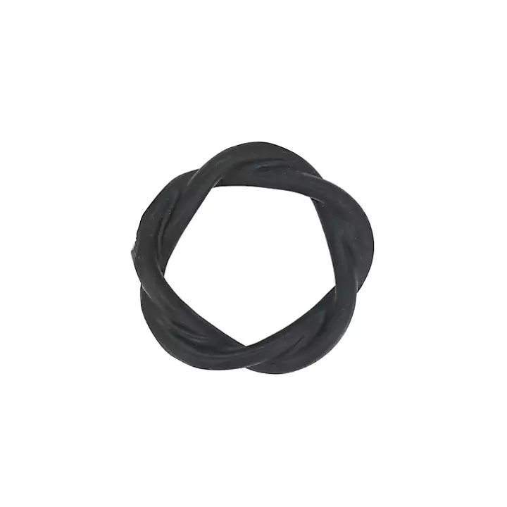 Black Resin Twisted Napkin Rings, Set of 4