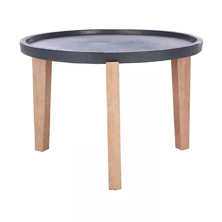 Black Sera Outdoor Side Table