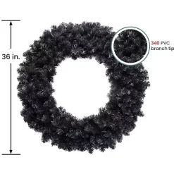 Black Spruce Halloween Wreath